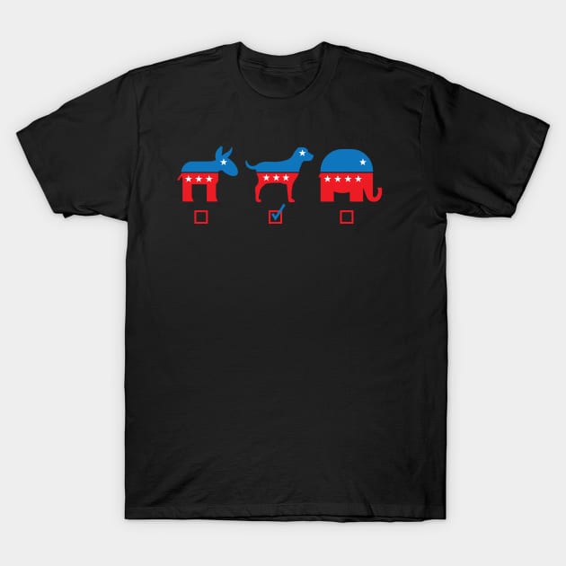 My Vote Is Dogs - Dog Lover Dogs T-Shirt by fromherotozero